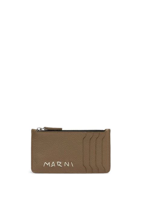 portacarte mending unisex marrone MARNI | PFMI0103U1 P653300V49